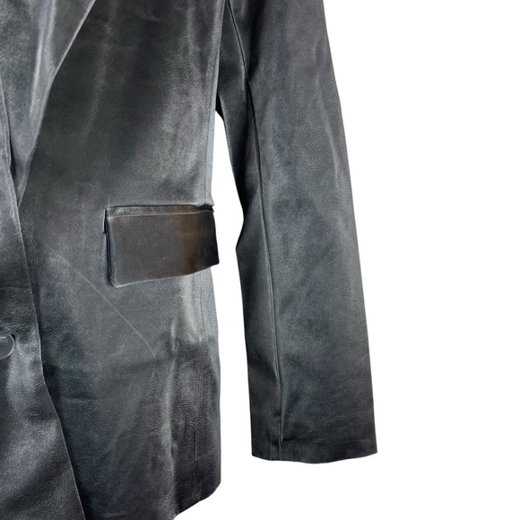 BLANKNYC Vegan Leather Blazer in Fighting Words Medium New with tags - Picture 7 of 14